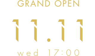 GRAND OPEN11/11 17:00